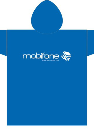 Đồng phục áo mưa 2 đầu Mobifone 002